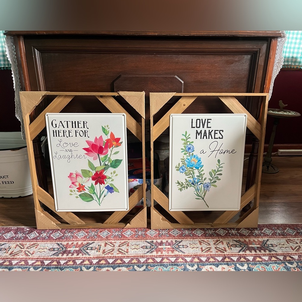 Floral Farmhouse Wall Art Set